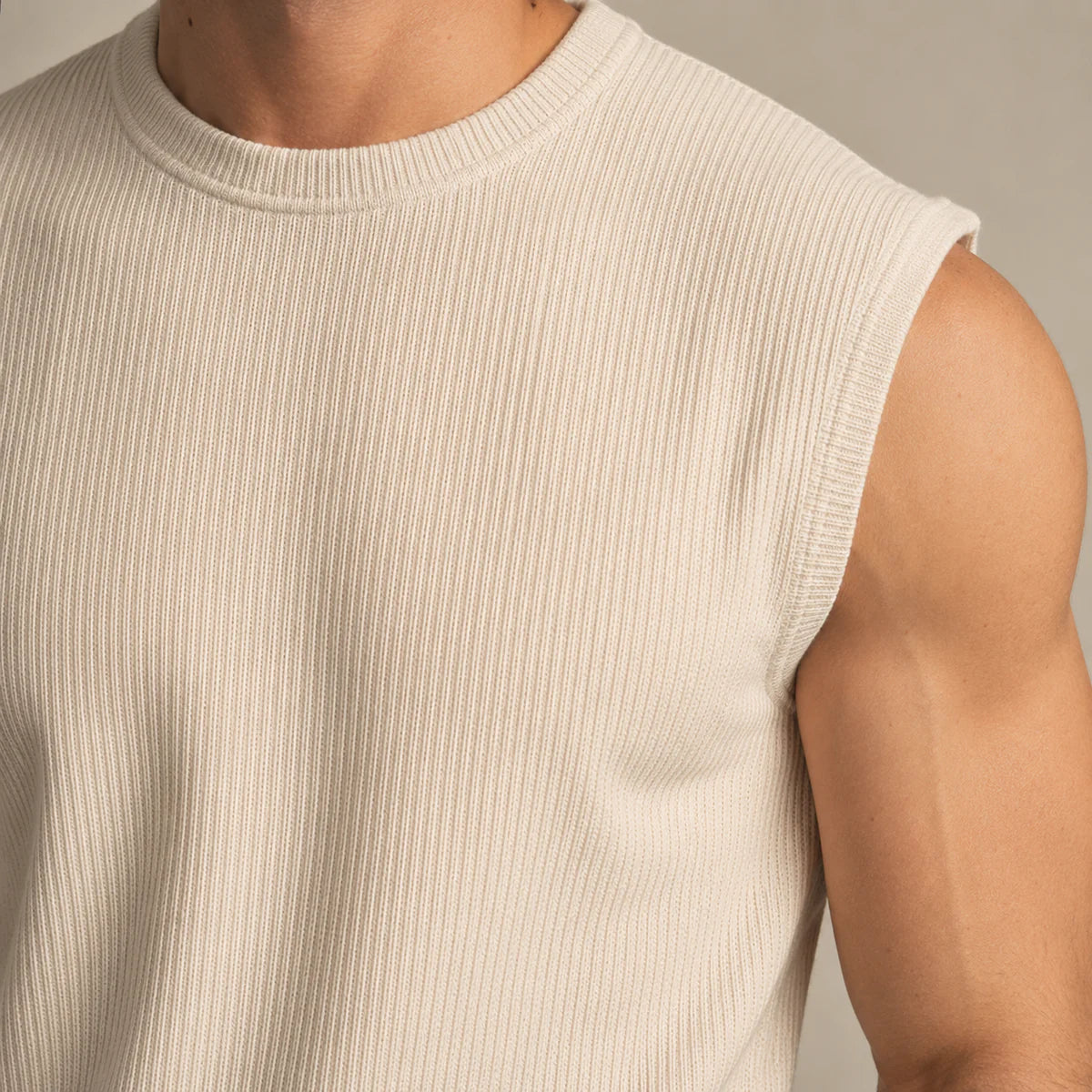 Men's Sleeveless Knit Pants Set