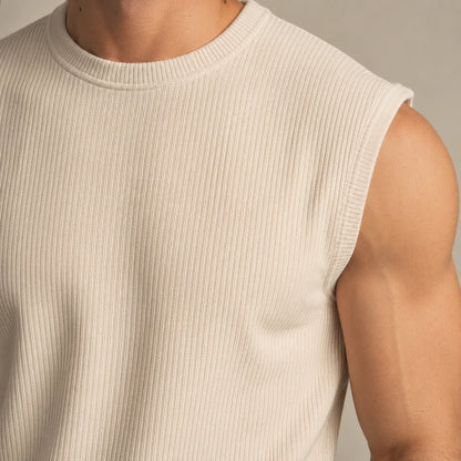 Men's Sleeveless Knit Pants Set