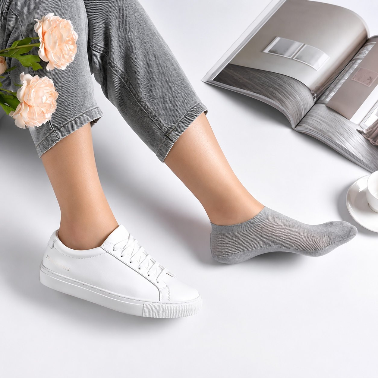 3-Pair Unisex No-Show Grip Socks