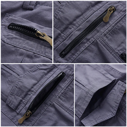 Men's Multi-Pocket Zip Cargo Shorts