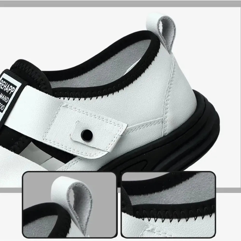 Men's Hook-and-Loop Strap Casual Shoes