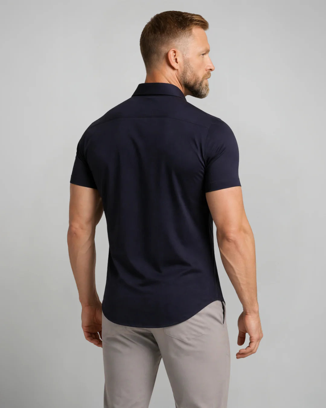 Men's Short Sleeve Button-Up Shirt