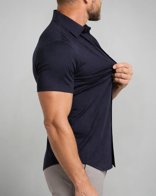 Men's Short Sleeve Button-Up Shirt