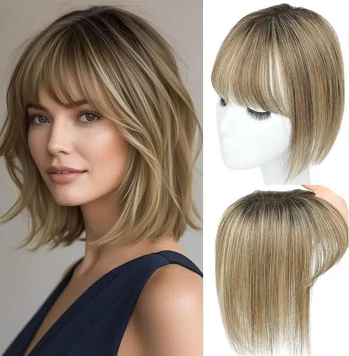 Women's Hair Topper with Bangs