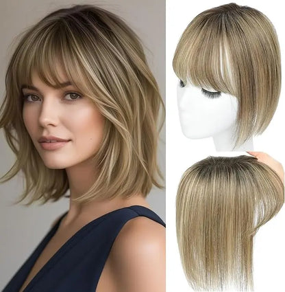 Women's Hair Topper with Bangs