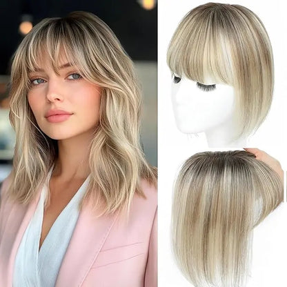 Women's Hair Topper with Bangs