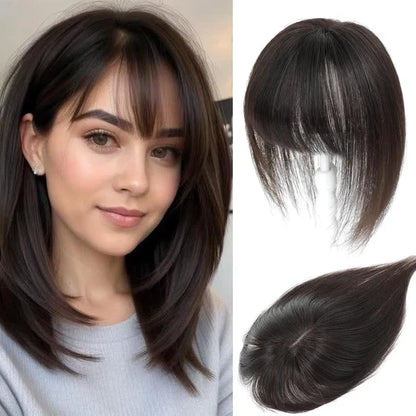Women's Hair Topper with Bangs