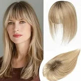 Women's Hair Topper with Bangs