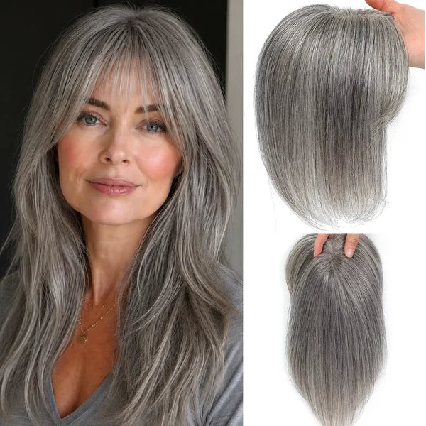 Women's Hair Topper with Bangs
