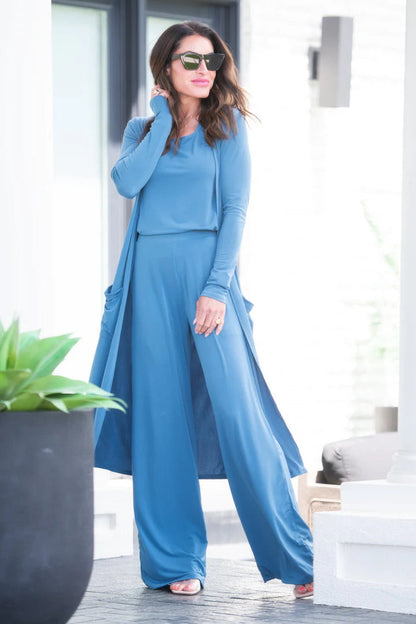 Women’s Relaxed Knit Lounge Set with Cardigan