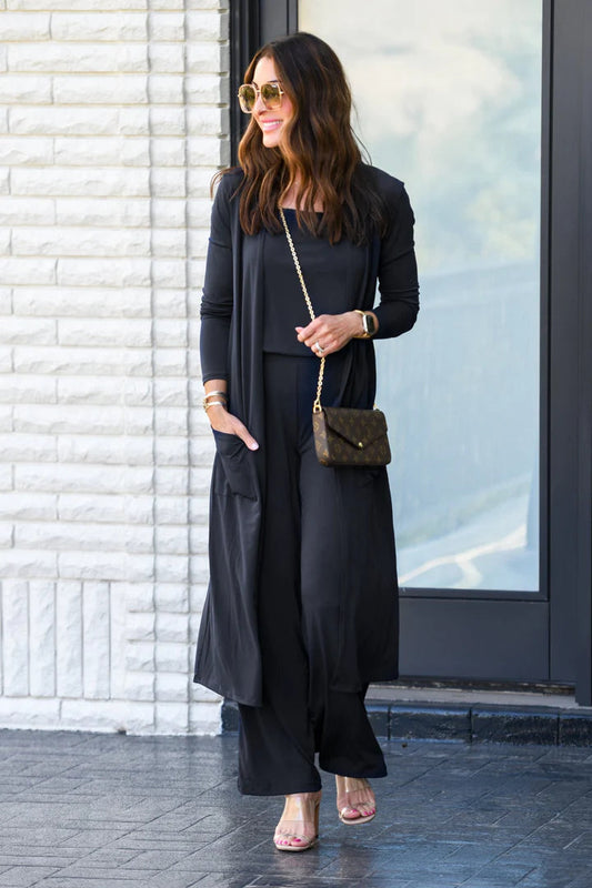 Women’s Relaxed Knit Lounge Set with Cardigan