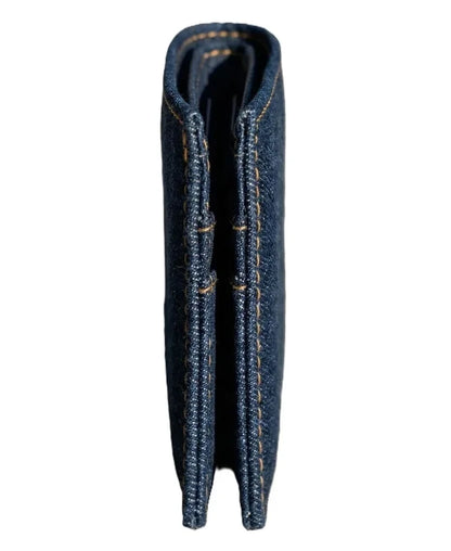 Denim-Inspired Mini Folding Wallet