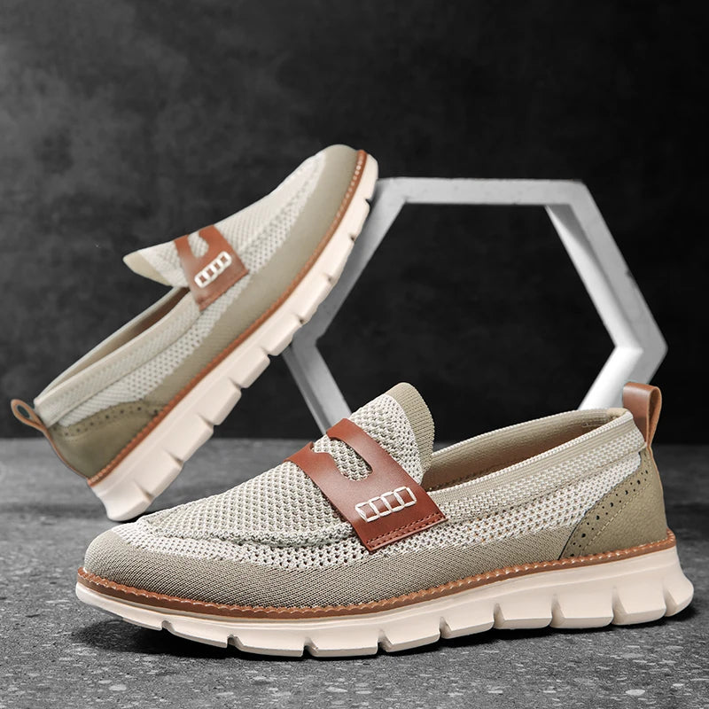 Men's Mesh Slip-On Loafers