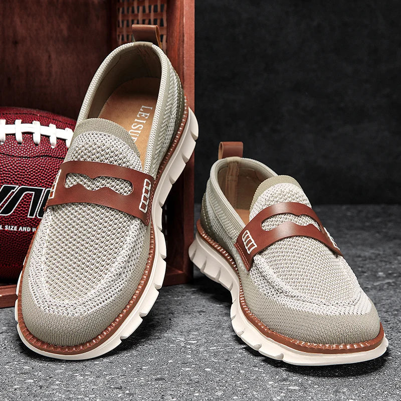 Men's Mesh Slip-On Loafers