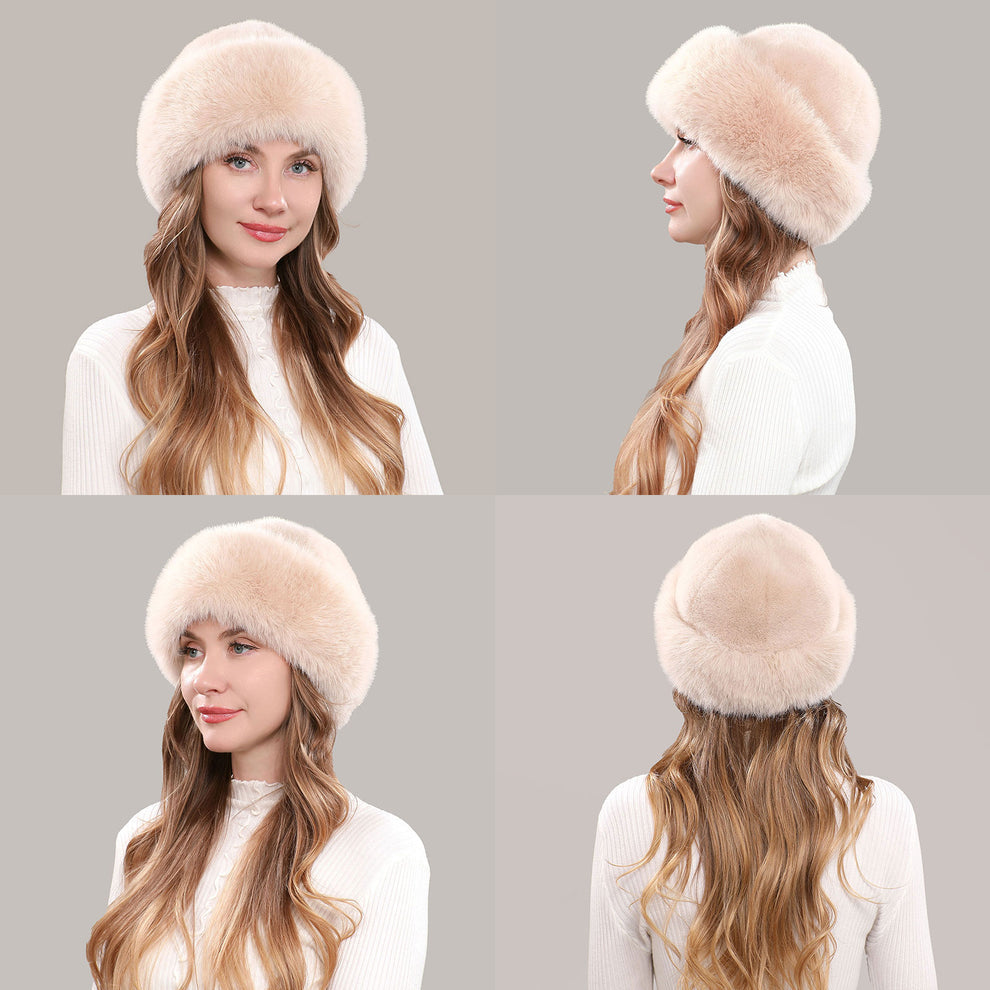 Women's Fluffy Round Hat