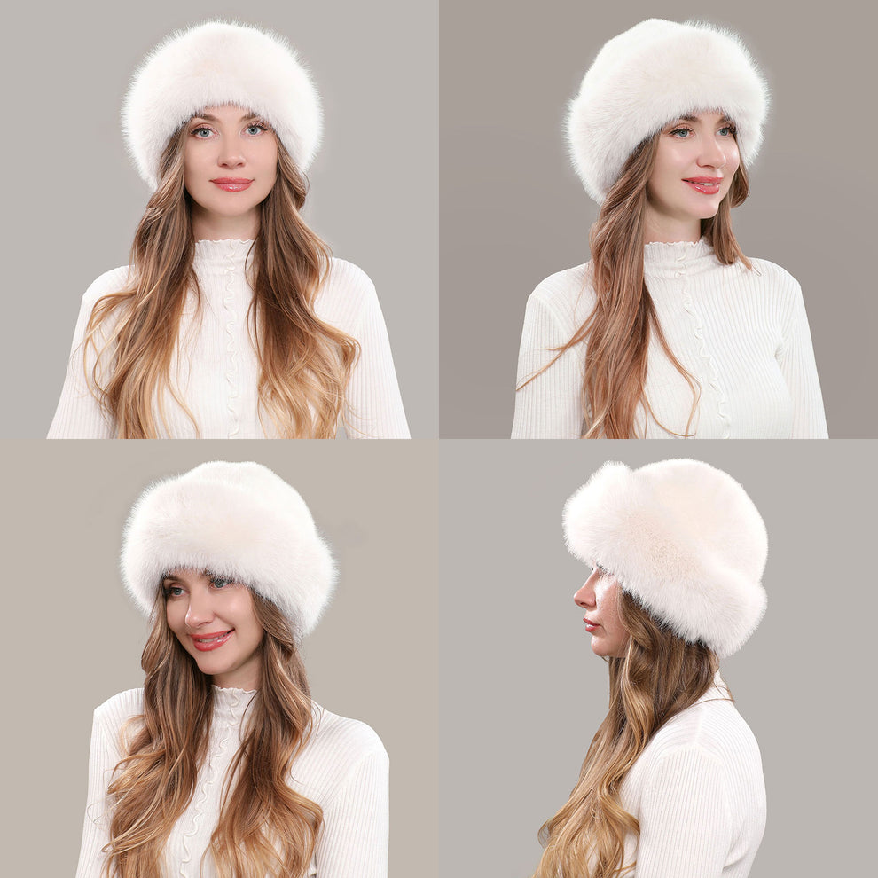 Women's Fluffy Round Hat