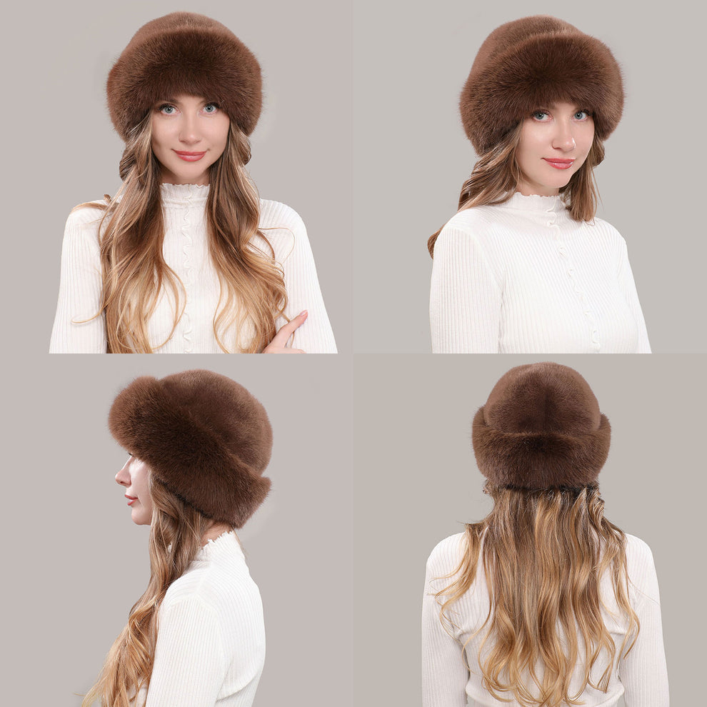 Women's Fluffy Round Hat