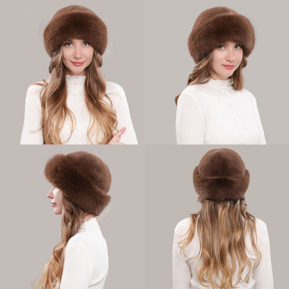 Women's Fluffy Round Hat