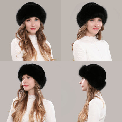 Women's Fluffy Round Hat