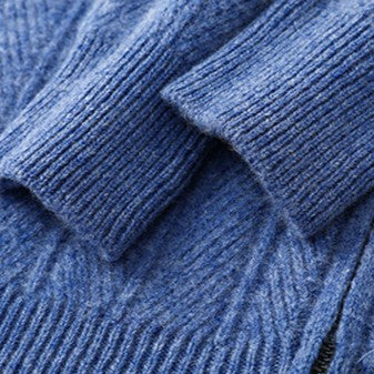 Men's Textured Full-Zip Cardigan