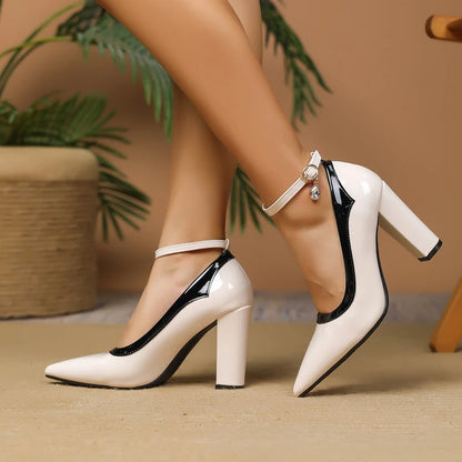 Women’s Pointed-Toe Ankle Strap Heels