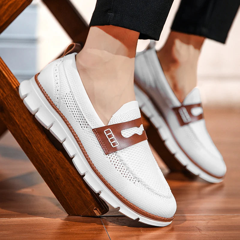 Men's Mesh Slip-On Loafers