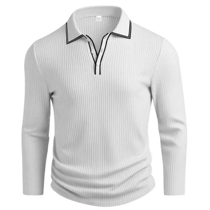 Men’s Ribbed Polo Shirt