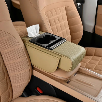 Car Seat Gap Organizer Console with Cup Holder & Storage Tray