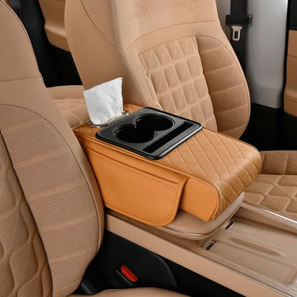 Car Seat Gap Organizer Console with Cup Holder & Storage Tray