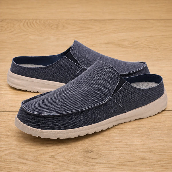 Men's Casual Slip-On Canvas Mules