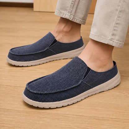 Men's Casual Slip-On Canvas Mules