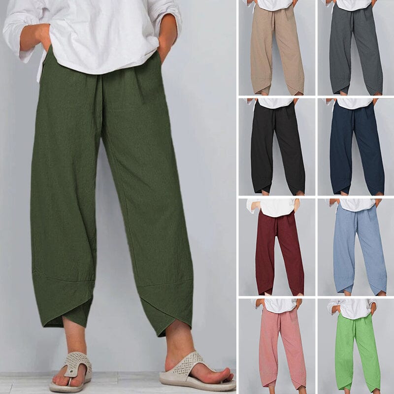 Women’s Asymmetrical Relaxed Fit Casual Pants