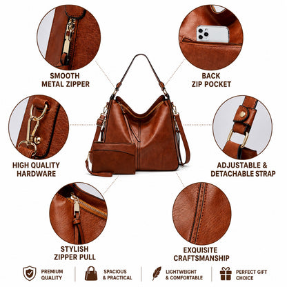 Women's Structured Hobo Shoulder Bag