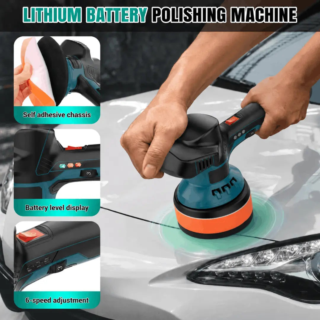 Cordless Car Polisher & Buffer Kit