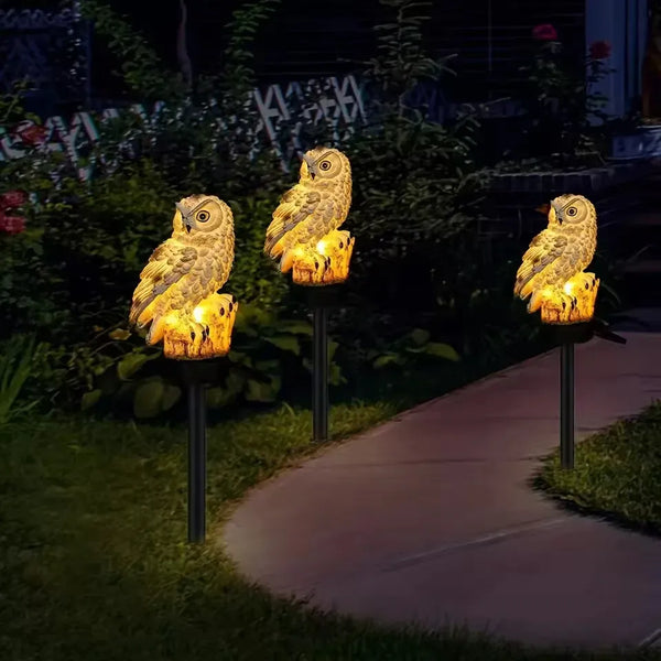 Owl Garden Stake Light