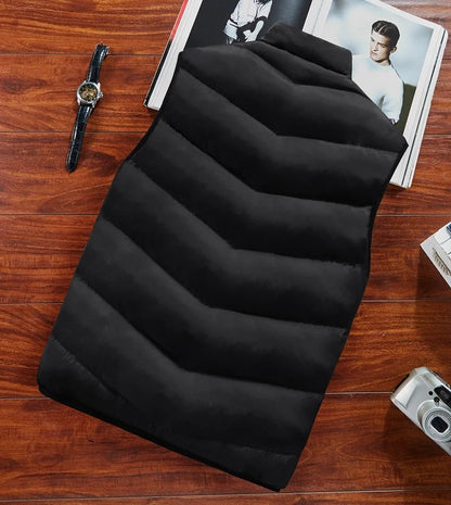 Men's Quilted Stand Collar Vest