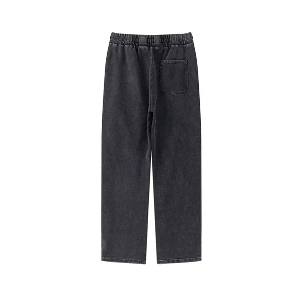 Men’s Washed Straight-Leg Jogger Pants