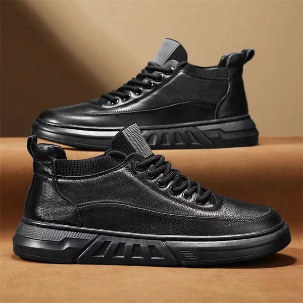 Men's Mid-Top Lace-Up Casual Sneakers