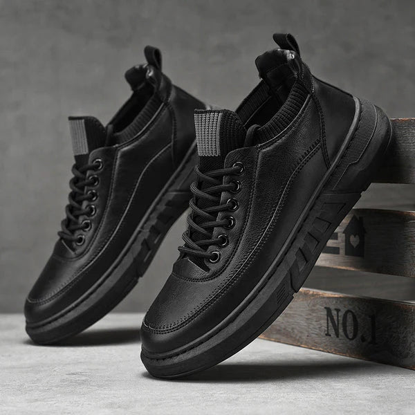 Men's Mid-Top Lace-Up Casual Sneakers
