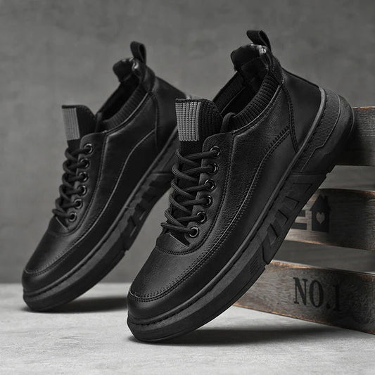 Men's Mid-Top Lace-Up Casual Sneakers