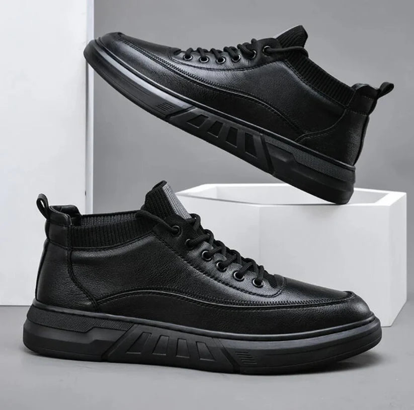 Men's Mid-Top Lace-Up Casual Sneakers