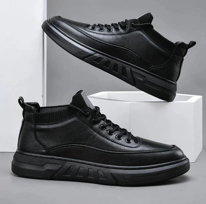Men's Mid-Top Lace-Up Casual Sneakers
