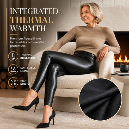 Women's High-Waisted Glossy Leggings