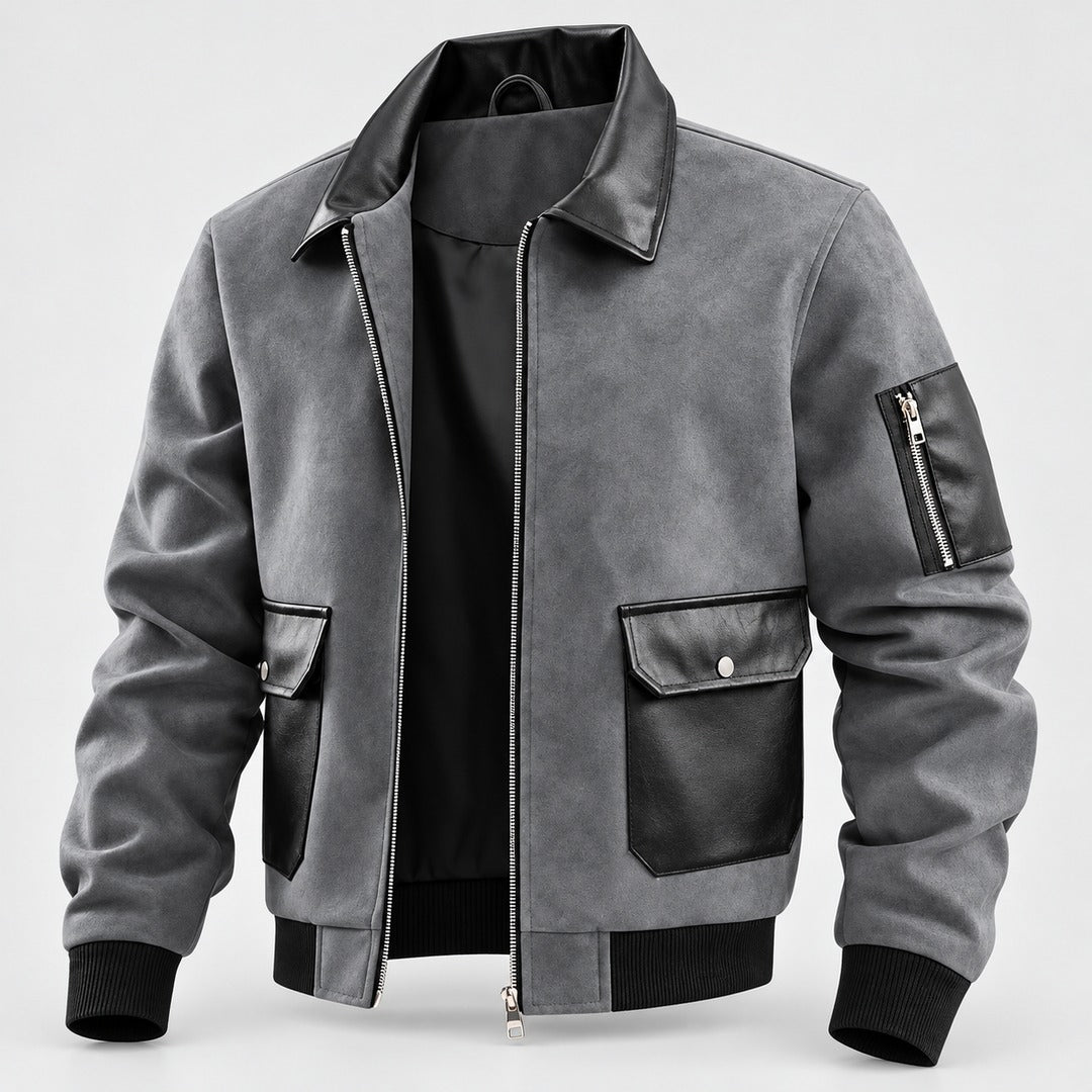 Men's Zip Front Utility Jacket