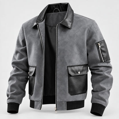 Men's Zip Front Utility Jacket