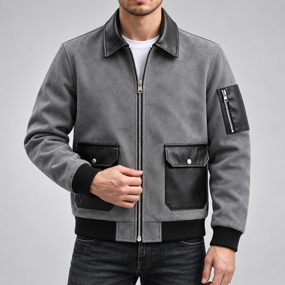 Men's Zip Front Utility Jacket