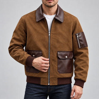 Men's Zip Front Utility Jacket