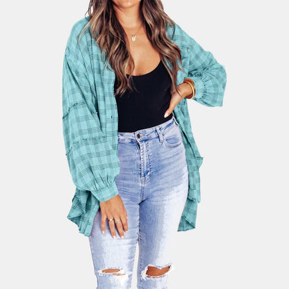Women's Plaid Button-Front Shirt