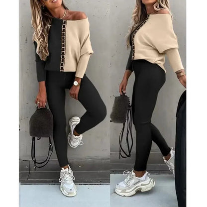 Women’s Two-Piece Top and Pants Set