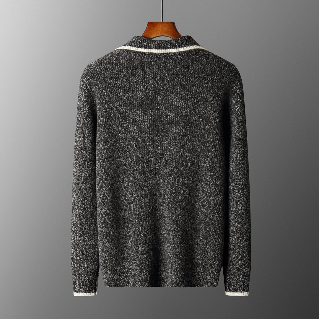 Men's Ribbed Half-Zip Pullover